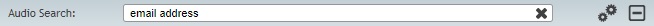 Audio search bar